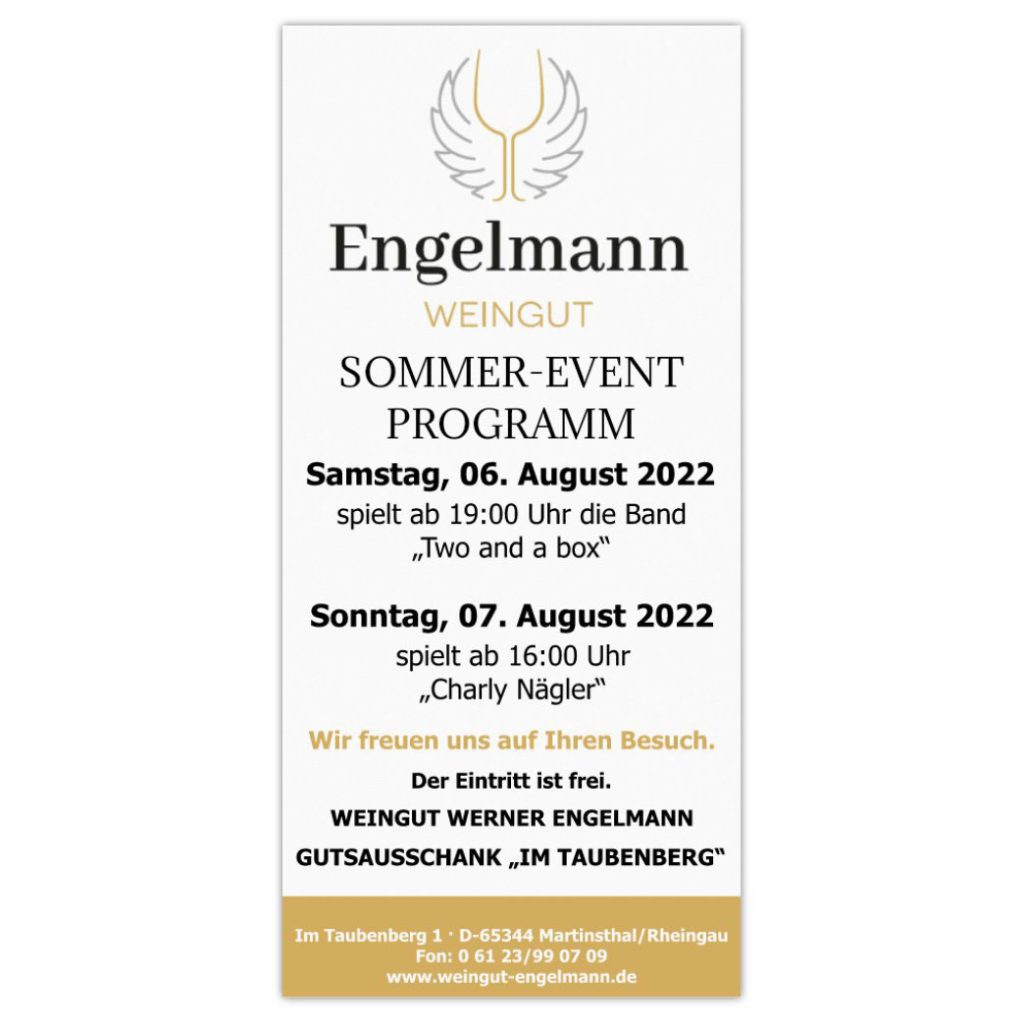 am 06. und 07. August 2022 feiern wir unser diesjähriges Sommer-Event...